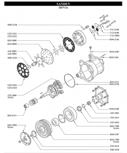   Sanden SD7V16